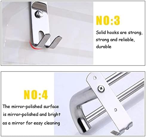 Sturdy Stainless Steel Towel Rack for Efficient Storage in Kitchens Bathrooms