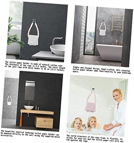 Stylish 1Pc Handmade Rope Toilet Paper Holder