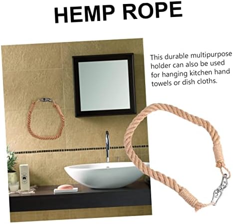 Homoyoyo Retro Jute Toilet Paper Rack