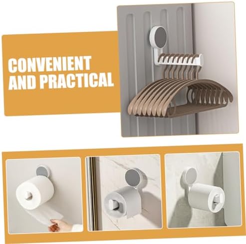 Space-Saving White Toilet Paper Towel Holder - Easy Wall Installation