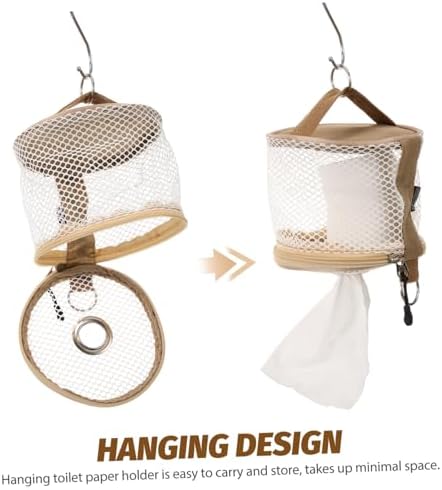 Luxshiny Portable Hanging Toilet Paper Holder