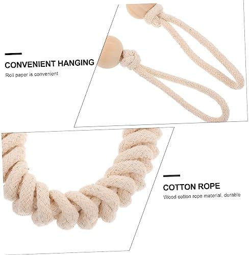 HOLIDYOYO 1pc Cotton Rope Toilet Paper Holder