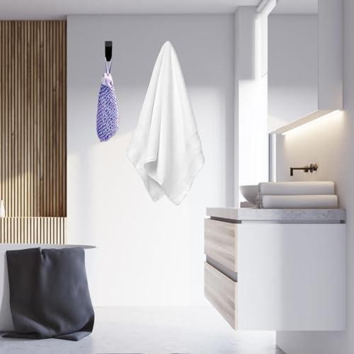 Sturdy Robe Towel Hooks 4-Packs - Durable Wall-Mounted Coats Sponges Hook