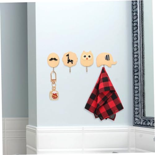 Homoyoyo 4-Piece Adhesive Wall Hook Set