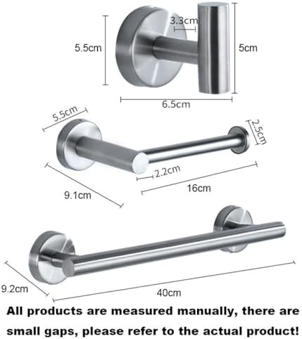 IsolaY stainless steel towel bar set