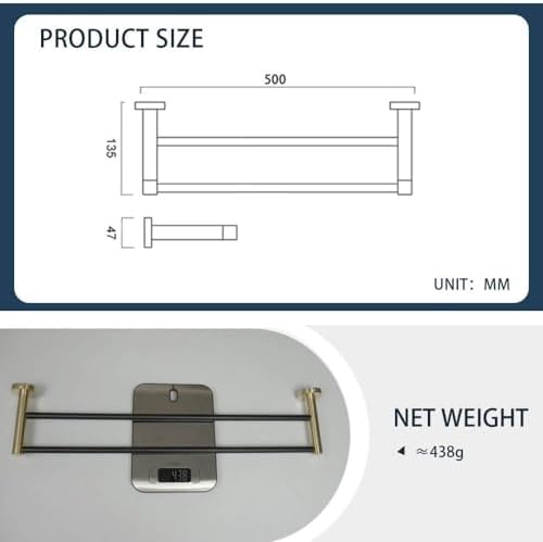 Luxury Gold Black Towel Ring