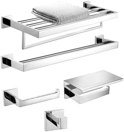 Chromized Polished Towel Rack for Bathroom