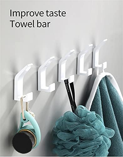 5-Piece Towel Hook Set - Black White for Home Use