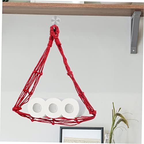 Durable Wall-Mounted Cotton Toilet Paper Holder for Home Use