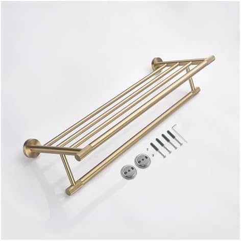 WANGKENSU Gold-Painted Bathroom Towel Bar System