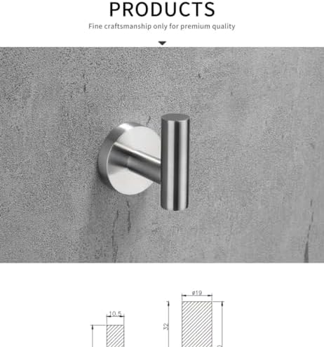 Premium Stainless Steel Round Towel Bar with Hidden Design
