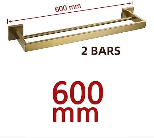 Gold Brushed Bathroom Accessories Towel Bar Holder System