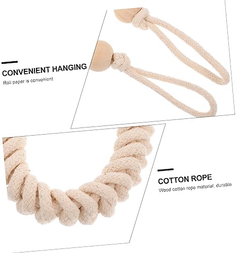 Hanging Cotton Rope Toilet Paper Holder