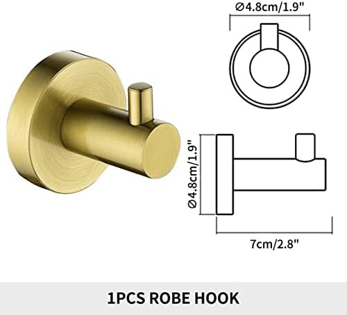 Wangkensu 304 Stainless Steel Gold Towel Holder Set