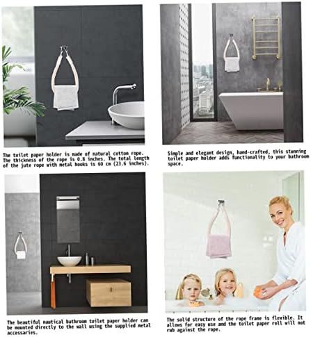 Lurrose Retro Metal Toilet Paper Holder - Durable Stylish Design