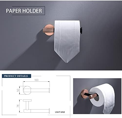 Sturdy Rose Gold Bathroom Hardware Set