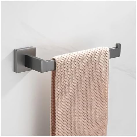 Wangensu Brushed Grey Bathroom Towel Holder Set 50cm each 2 bars