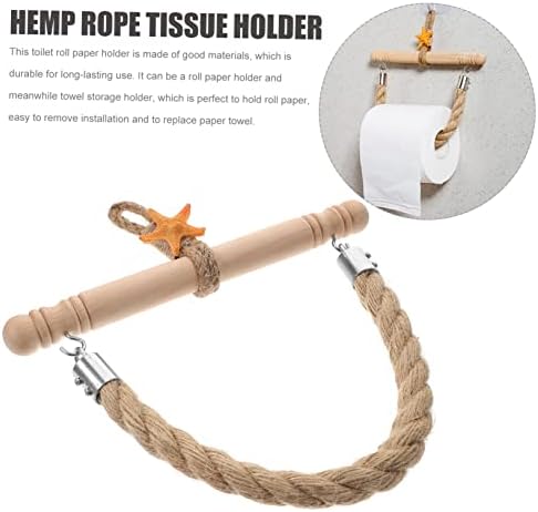 Sturdy Nautical Rope Bathroom Towel Paper Holder
