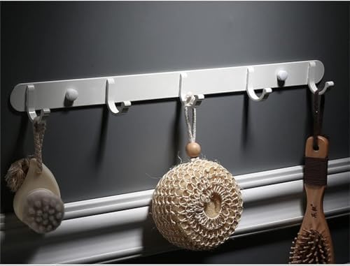Durable Zinc Alloy Robe Hook Wall-Mounted Towel Holder Black