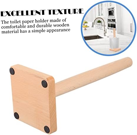 High-Quality Reusable Wooden Toilet Paper Holder in Kitchen Bathroom