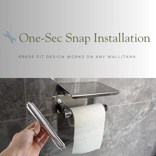 3-Piece Stainless Steel Toilet Paper Holder Set Durable Space-Saving