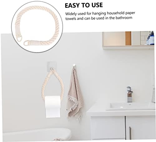 Durable Wall-Mounted Rope Toilet Paper Holder