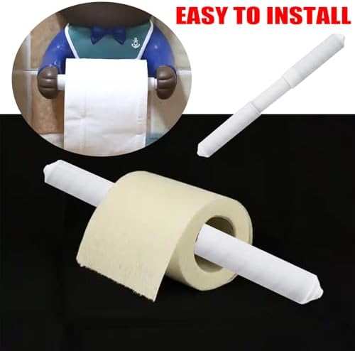 White Toilet Paper Holder Replacement Rod - 2-Pack