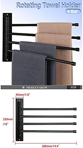 ultra professional touch rotation towel bar for bath stainless steel