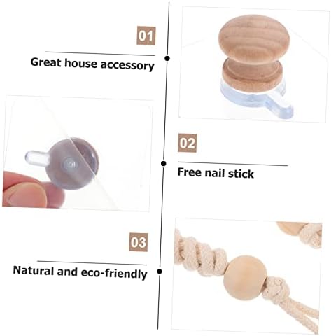 Ciieeo Retro Cotton Rope Roll Holder for Bathroom Kitchen Organizing