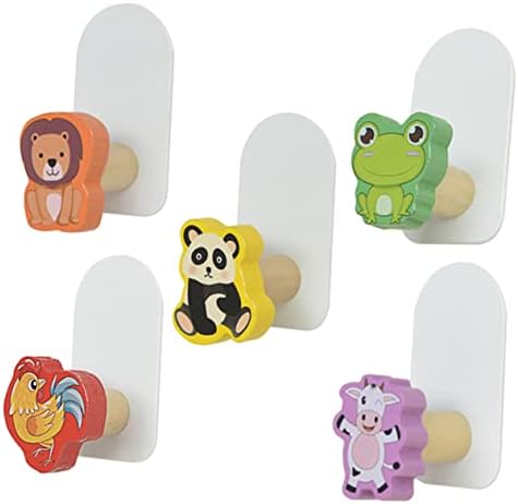 MAGICLULU 5pc Cute Animal Wall Hooks