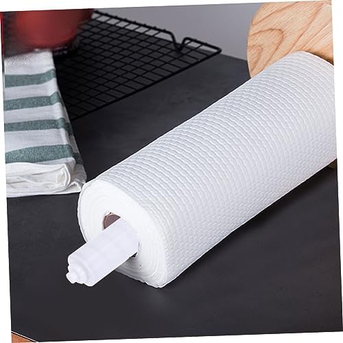 White Plastic Toilet Paper Holder Roller