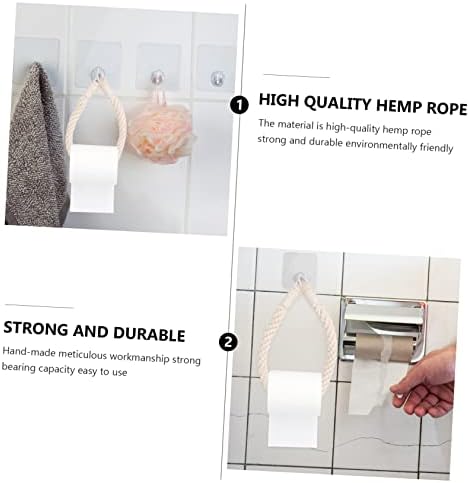 Durable Wall-Mounted Rope Toilet Paper Holder