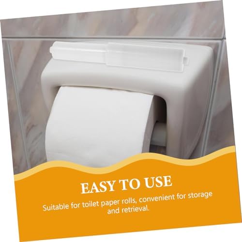 Sturdy Plastic Bathroom Kitchen Toilet Paper Holder Slippage Prevents Telescoping Design
