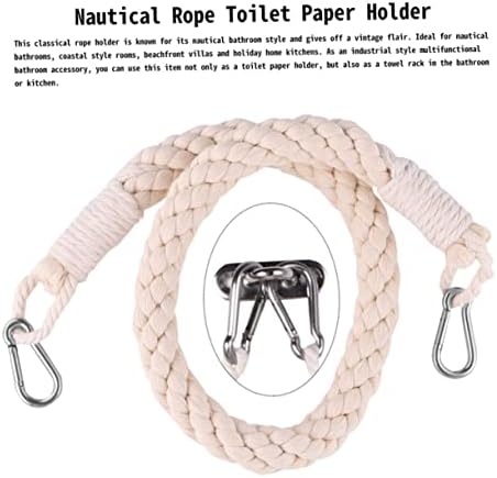 Ideal Small Roll Toilet Paper Holder with Cotton Rope
