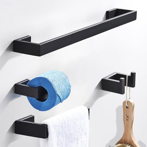 Premium Black Robe Hook Towel Rail Durable Reliable