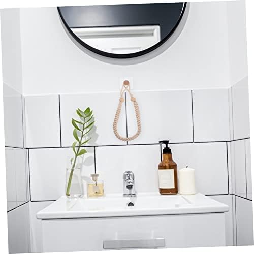 Ciieeo Retro Cotton Rope Roll Holder for Bathroom Kitchen Organizing