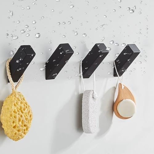 Sturdy Robe Towel Hooks 4-Packs - Durable Wall-Mounted Coats Sponges Hook