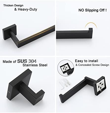 Stylish Matt Black Ceiling Hook