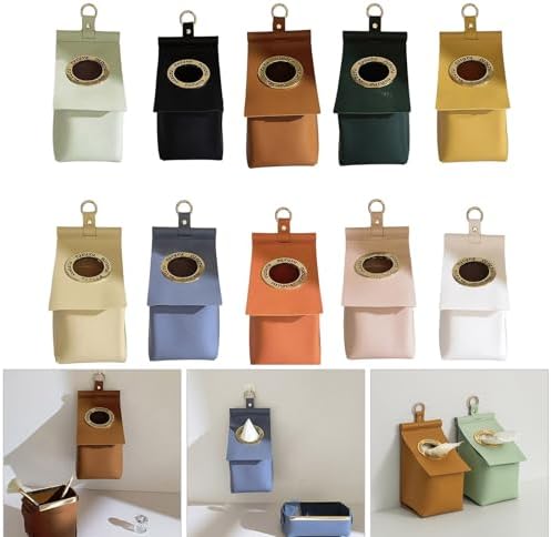 Aesthetic Leather Roll Paper Holder