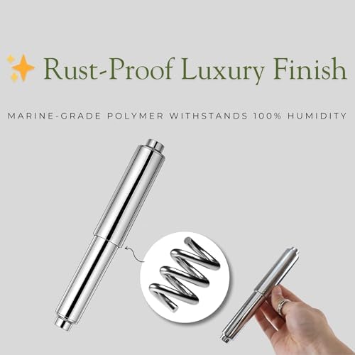 3-Piece Stainless Steel Toilet Paper Holder Set Durable Space-Saving