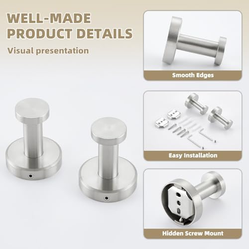 Premium 304 Stainless Steel Towel Hook