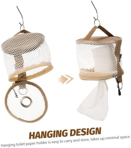 Compact Hanging Toilet Paper Bag for CAMPING CAR and Travel