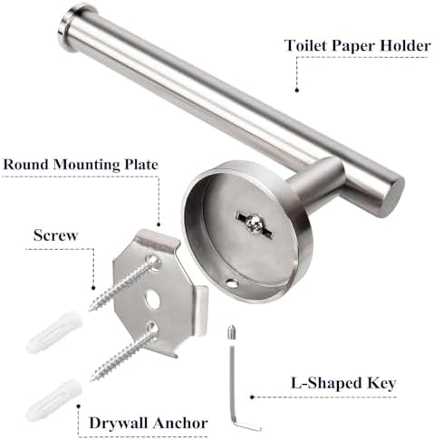 Sturdy Stainless Steel Toilet Paper Holder - Perfect for Home Bathroom