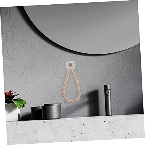 Hemobllo Retro Beige Cotton Rope Toilet Paper Holder