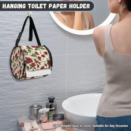 Sturdy Folding Rose Toilet Paper Holder for Cars