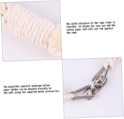 Angoily Jumbo Roll Nautical Rope Toilet Paper Holder