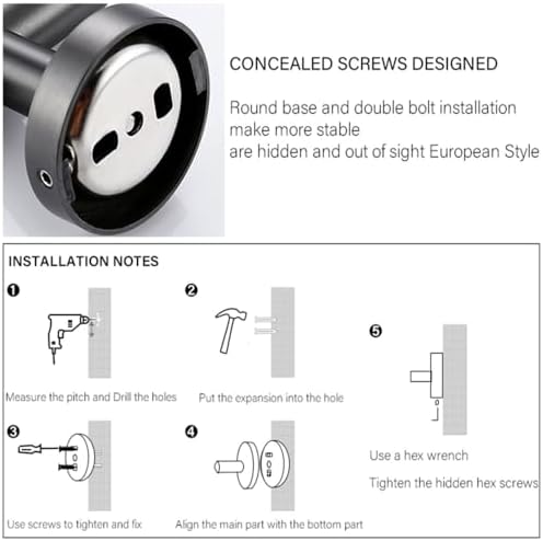 WangKensu Black Gold Polished Stainless Steel Towel Holder