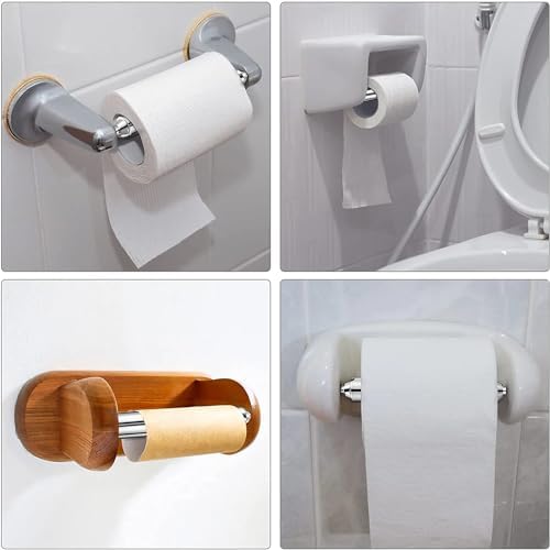 5 x Silver Toilet Paper Holder for Bathroom Kitchen Use