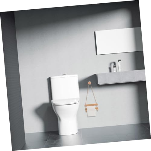 Rustic Wall-Mounted Toilet Paper Holder Tissue Rack for Bathroom