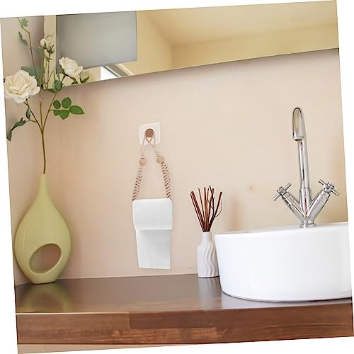 HoliBANNA Retro Cotton Rope Toilet Paper Holder Napkin Dispenser